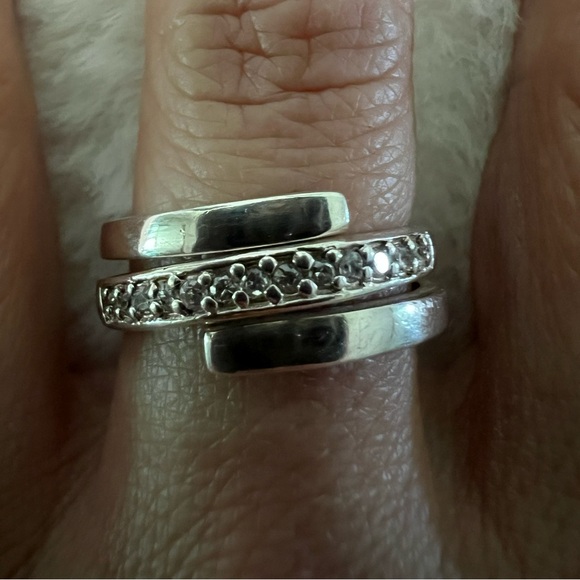 Diamond wrap band in 925 - Picture 6 of 11